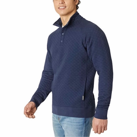 Eddie Bauer Men’s ¼ Snap Quilted Pullover